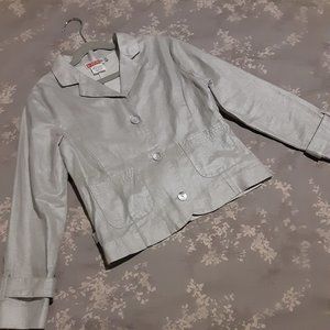 Boboli cotton/ linen jacket for girls size 8 -made in Spain